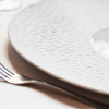 Texture plate Chuva - Set of 4 | Ceramic Plates by Mieke Cuppen | De Lindehof in Nuenen