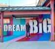 Dream BIG | Street Murals by Ruben Rojas | North Market in Columbus. Item made of synthetic