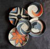 Orange Wall Llate Set of 5 Pieces | Ornament in Decorative Objects by Sarmal Design. Item composed of cotton and synthetic in boho or contemporary style