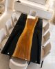 Black Resin Wood Dining Table, Luxury Resin Table Top | Tables by Innovative Home Decors. Item made of wood works with country & farmhouse & art deco style
