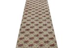 Vintage Zeki Müren Runner Rug in Red with Geometric Patterns | Area Rug in Rugs by Rug and Kilim