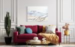 Pre-Wanabi Mountain in Washi | Oil And Acrylic Painting in Paintings by Jan Sullivan Fowler. Item made of paper with synthetic