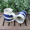 Cobalt swirl mugs | Drinkware by Jill Spawn Ceramics. Item composed of stoneware
