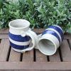 Cobalt swirl mugs | Drinkware by Jill Spawn Ceramics. Item composed of stoneware