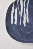 Set of TWO Dark Blue Black Porcelain Plate | Dinnerware by ShellyClayspot. Item made of ceramic compatible with contemporary and modern style