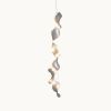 Dune 6 Vertical Line Pendant Light | Chandeliers by MOSS Objects. Item composed of metal compatible with contemporary and japandi style