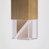 Lamp/One Collection Chandelier - Revamp 01 | Chandeliers by Formaminima. Item composed of wood & marble