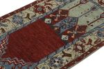 Rug & Kilim’s Tribal Runner Rug in Red with Mihrab | Area Rug in Rugs by Rug and Kilim