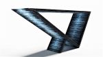 Time/Space Portal Console- Ombre 3 - Glass Mosaic Tile | Console Table in Tables by Neal Aronowitz. Item composed of glass