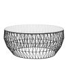 The Wire Coffee Table | Tables by Bend Goods | Airbnb Office SF, CA in San Francisco. Item composed of steel and glass