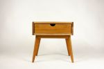 Abymini | Nightstand in Storage by Curly Woods. Item made of oak wood with concrete works with mid century modern style