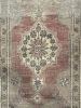 Hand-woven Turkish Rug Doormat| 1.11 x 3.10 | Small Rug in Rugs by Wool and Rug. Item composed of wool compatible with boho and contemporary style