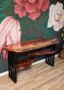 Red Gum Burl Live Edge Tiered-Shelf Console | Console Table in Tables by Lumberlust Designs. Item composed of wood & steel