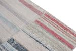 Modern Patchwork Kilim Runner in Gray Multicolor Stripe | Area Rug in Rugs by Rug and Kilim