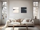 24x24 | Hidden Lake Diptych | Oil on Canvas | Oil And Acrylic Painting in Paintings by Studio M.E.