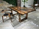 Epoxy Resin Boomerang Table - Dining Table | Tables by Gül Natural Furniture. Item composed of wood in minimalism or contemporary style