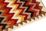 Vintage Gabbeh Persian Tribal Rug in Vibrant Chevron Pattern | Area Rug in Rugs by Rug and Kilim