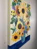 "Sunflowers" Floral Sunflower Painting | Oil And Acrylic Painting in Paintings by Mandy Martin Art. Item made of canvas
