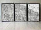 Topographical Map of the Grand Tetons | Prints by Erik Linton. Item composed of paper