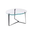 APPLE Crystal Glass Coffee Table with Steel Structure | Tables by GREYGE. Item composed of walnut and steel in contemporary or modern style