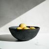 Giant Centerpiece Bowl in Textured Black Concrete | Decorative Bowl in Decorative Objects by Carolyn Powers Designs. Item made of concrete compatible with minimalism and contemporary style