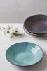 Handmade Rustic and Modern TWO Pasta Bowls Set | Dinnerware by ShellyClayspot. Item made of ceramic compatible with modern and rustic style