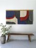 Structure series #3 | Tapestry in Wall Hangings by Kat | Home Studio. Item made of wool works with mid century modern & eclectic & maximalism style