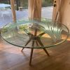 Solid Beech Wood Table Legs, Round Table Legs | Dining Table in Tables by evendes. Item in country & farmhouse or scandinavian style