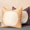 Shunya Gold Silk Pillow | Pillows by Studio Variously. Item composed of cotton compatible with minimalism and modern style