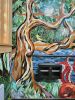 Studio Azul mosaic mural | Glasswork in Wall Treatments by JK Mosaic, LLC | Redmond Town Center in Redmond. Item made of glass & synthetic