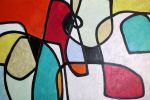 Vibrant Abstract Art | Oil And Acrylic Painting in Paintings by Irena Orlov. Item composed of canvas