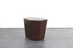 Contemporary Clariss Geometric Table by Costantini | Side Table in Tables by Costantini Designñ. Item composed of walnut