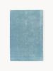 Solid Light Blue Hand Tufted Wool Rug | Area Rug in Rugs by Krafcreation. Item composed of cotton in minimalism or contemporary style