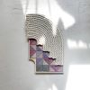 Arches & Stairs 1 | Embroidery in Wall Hangings by Nosheen iqbal. Item composed of bamboo & cotton