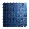 Double Wedding Ring Indigo Quilt | Linens & Bedding by Luke Haynes. Item composed of fabric