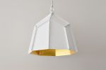 Deltoidal Faceted Light Gold 43 | Pendants by ADAMLAMP. Item made of steel compatible with minimalism and contemporary style