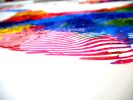 painting sculpture 3D op art Love art kinetic wall decor | Oil And Acrylic Painting in Paintings by Virginie SCHROEDER. Item made of canvas with synthetic works with art deco style