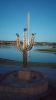 Spirit of the Saguaro | Public Sculptures by Don Kenworthy | Fountain Lake in Fountain Hills. Item made of brass