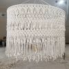 Extra Large Modern Chandeliers | Chandeliers by MossHound Designs by Nicole Hemmerly. Item made of cotton works with boho & country & farmhouse style