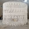 Extra Large Modern Chandeliers | Chandeliers by MossHound Designs. Item made of cotton works with boho & country & farmhouse style