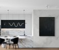 Matte Black Collection | Oil And Acrylic Painting in Paintings by Intuitive Arts Shop. Item composed of canvas and synthetic