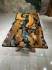 Epoxy Dining Table - Wood Modern Table | Tables by TigerWoodAtelier. Item composed of walnut and aluminum in eclectic & maximalism or art deco style