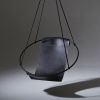 Studio Stirling - Favorite Black Sling Chair | Swing Chair in Chairs by Studio Stirling. Item made of steel & leather