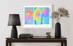 Three Faces Color Abstraction | Prints in Paintings by Marc VanDermeer. Item made of paper