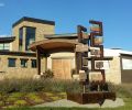 "Sentinels" | Public Sculptures by Brian Schader. Item made of steel & stone