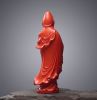 Premium Contemporary Cinnabar Inkstick Carved II: Avalokites | Sculptures by Dynasty Artisan. Item in contemporary or japandi style