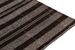 Vintage Turkish Kilim rug in all over Brown, Black & White | Area Rug in Rugs by Rug and Kilim