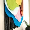 Melting colors wall hanging | Tapestry in Wall Hangings by HILO Fiber Art. Item made of cotton