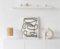 Minimal Abstract line Drawing No. 3 | Drawings by Capricorn Press. Item composed of paper