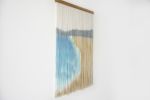 Hand dyed beach wall hanging | Wall Hangings by WOOL + ROPE. Item composed of oak wood and wool in boho or contemporary style